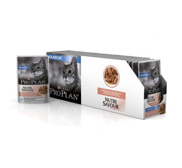 ПРО ПЛАН Влажный корм для домашних кошек Purina Pro Plan, лосось, (пауч), 85 г